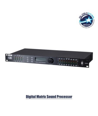 GloboStar® FDB US4803 98021 Audio Processor - Επαγγελματικός Επεξεργαστής Ήχου 4in & 8out - 32-bit DSP SHARC Processor - Frequency Response 20Hz-20Khz DR115DBu - AC 220V-50-60Hz - IP20 - Μαύρο - Μ48.2 x Π20.5 x Υ4.4cm